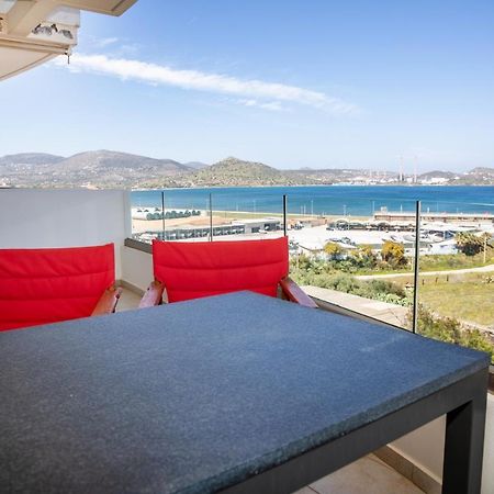 Komfort City Apartment "Elias" Mit Meerblick In Lavrio Luaran gambar