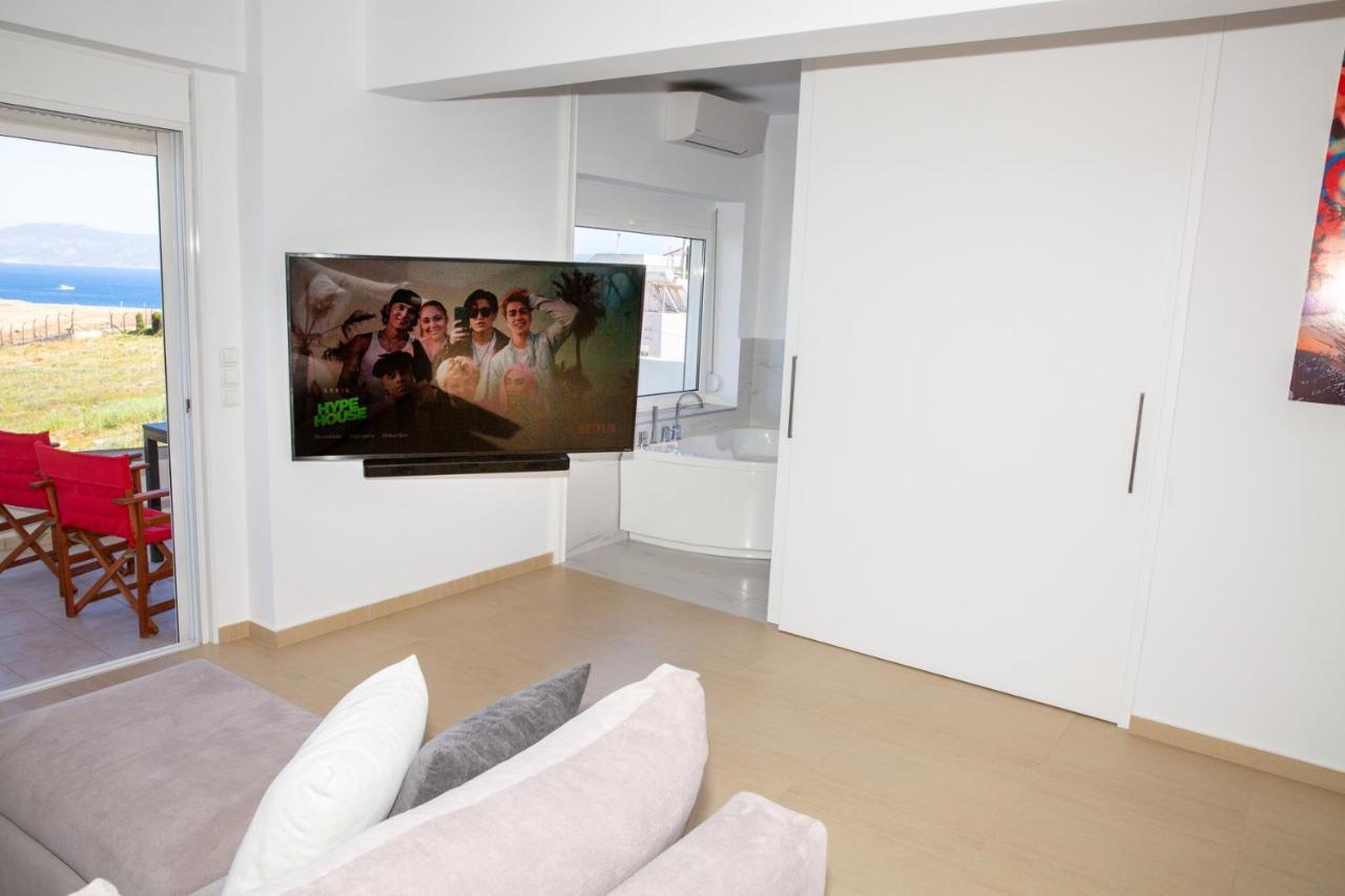 Komfort City Apartment "Elias" Mit Meerblick In Lavrio Luaran gambar