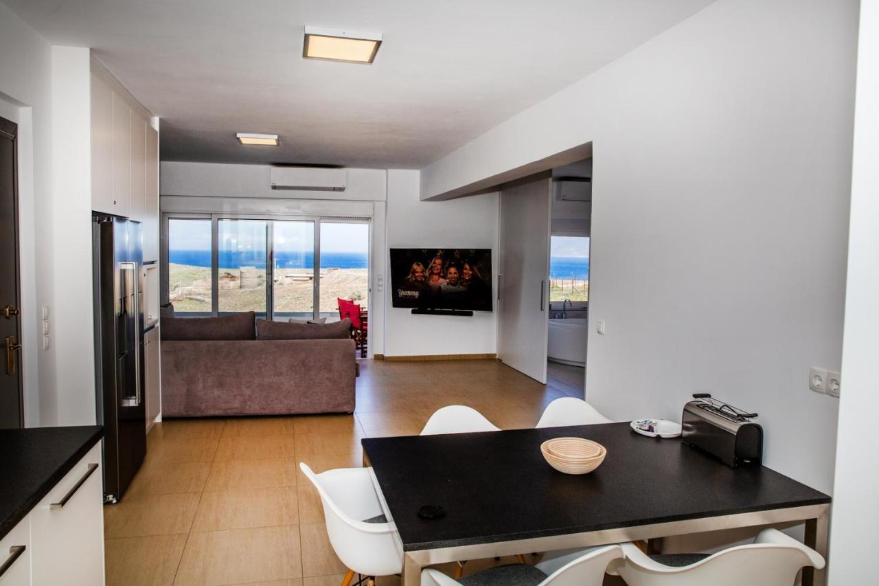 Komfort City Apartment "Elias" Mit Meerblick In Lavrio Luaran gambar