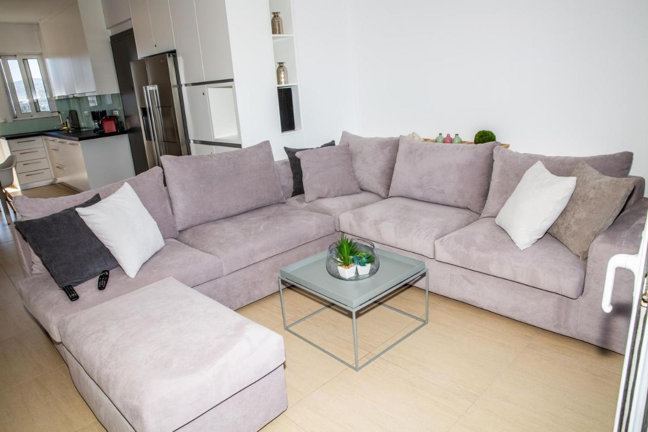 Komfort City Apartment "Elias" Mit Meerblick In Lavrio Luaran gambar
