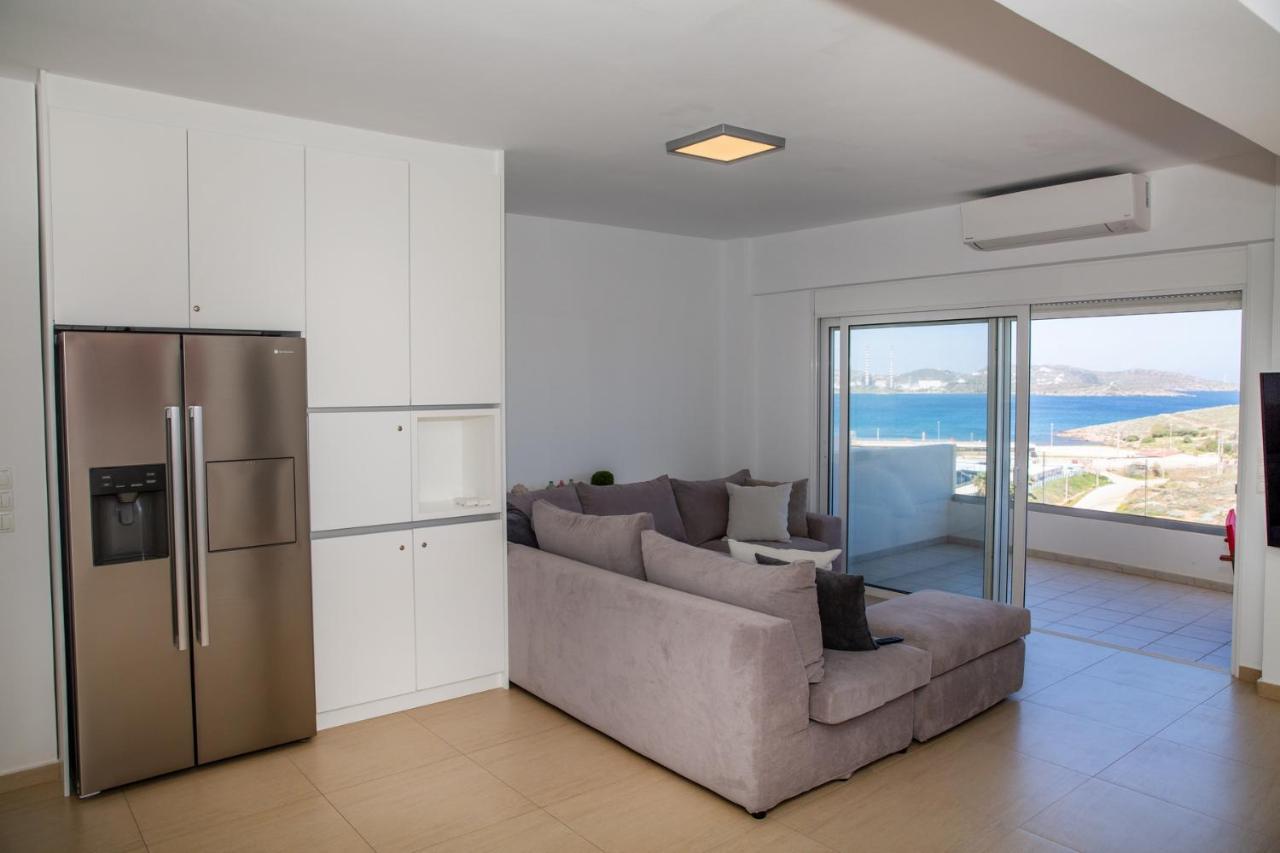Komfort City Apartment "Elias" Mit Meerblick In Lavrio Luaran gambar
